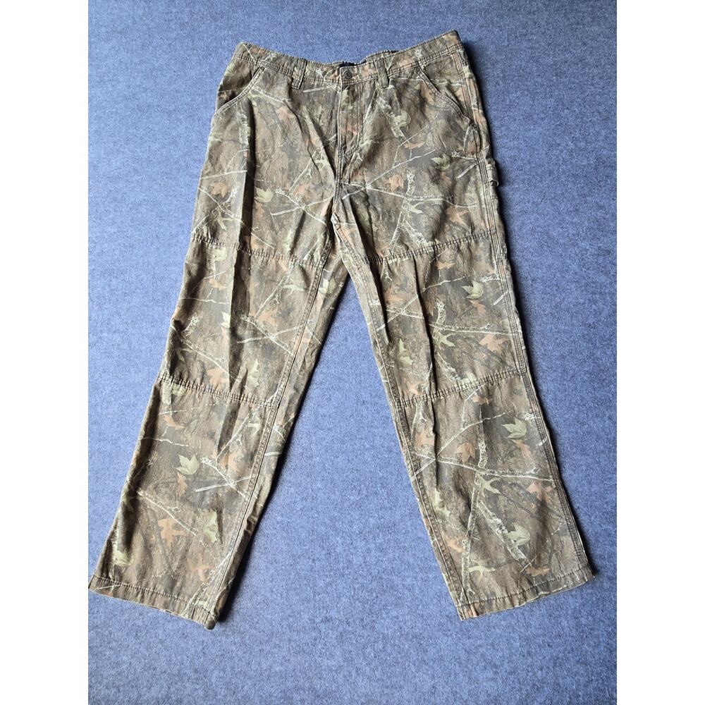 Aeropostale Men's Carpenter Pants Green Camo Pattern Size X-Large New with Tags